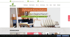Desktop Screenshot of kgdental.eu